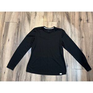 Patagonia Womens Capilene Midweight Crew Black L BaseLayer Outdoors